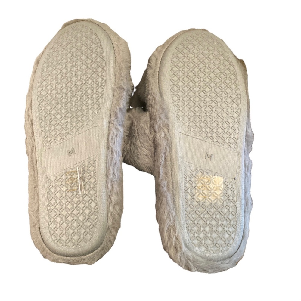 NWT ASOS DESIGN Zhuji Double Strap Scuff Slippers Gray 
Sz Medium - Picture 5 of 7